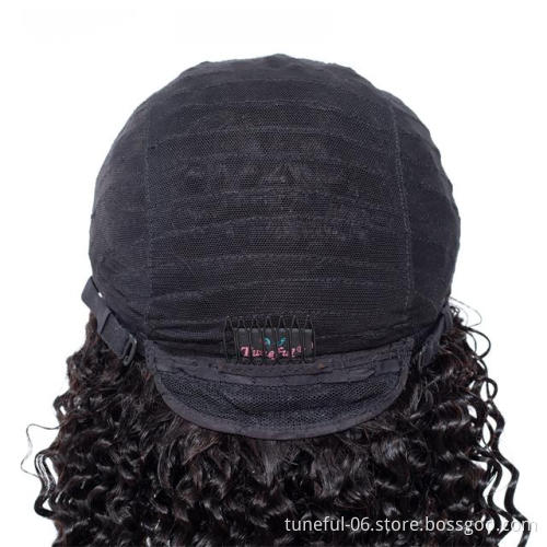 Tuneful Wholesale price 4X4 body wave U Shape Full Lace front Wigs Brazilian Human Lace For Black Women fashionable hairstyle